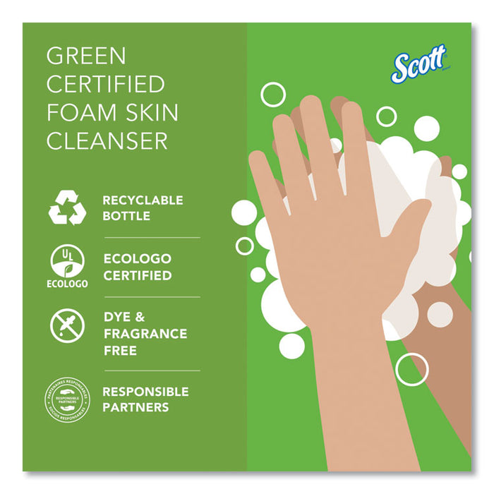 Essential Green Certified Foam Skin Cleanser Refill, Unscented, 1 L