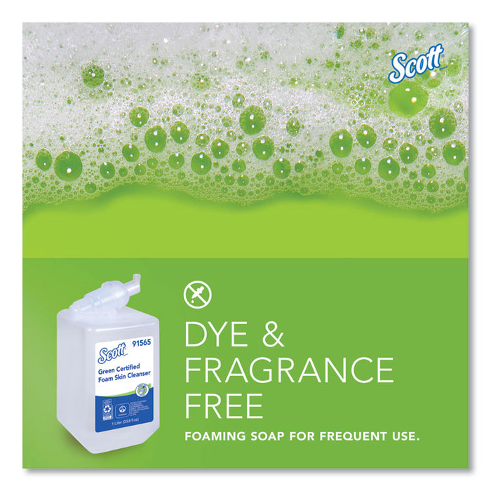 Essential Green Certified Foam Skin Cleanser Refill, Unscented, 1 L