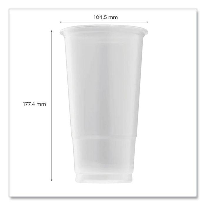 PolyPro (PP) Cups, 32 oz, Plastic, Translucent, 600/Carton