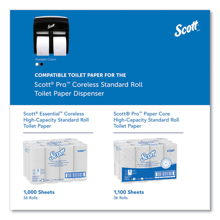 Pro High Capacity Coreless SRB Tissue Dispenser, 11.25 x 6.31 x 12.75, Black
