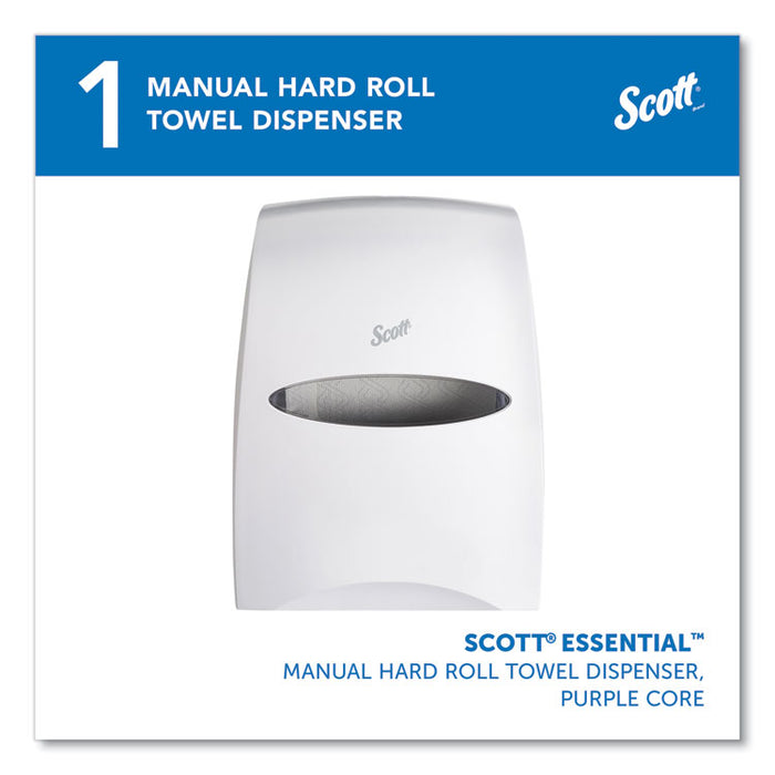 Essential Manual Hard Roll Towel Dispenser, 13.06 x 11 x 16.94, White