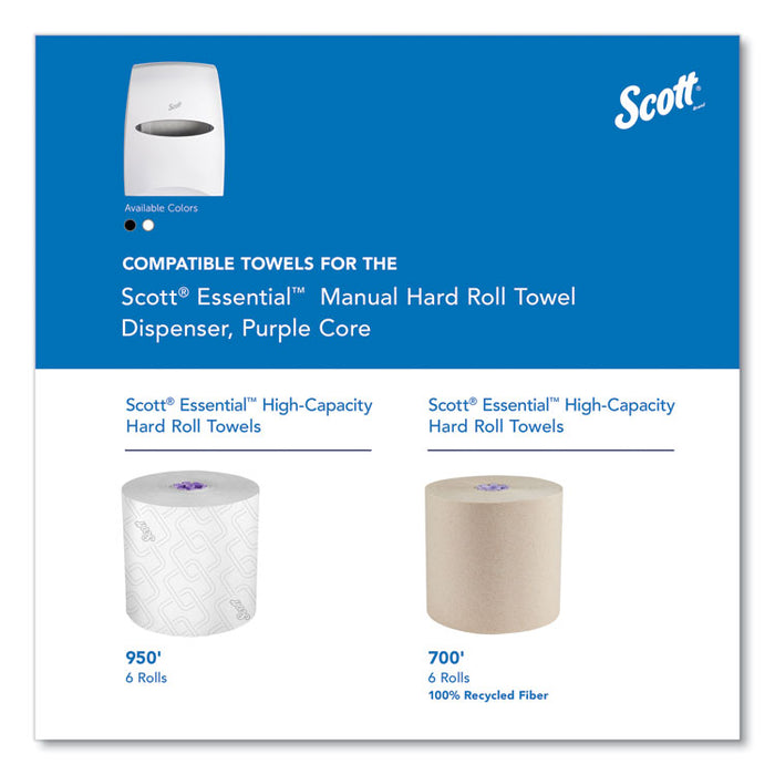 Essential Manual Hard Roll Towel Dispenser, 13.06 x 11 x 16.94, White