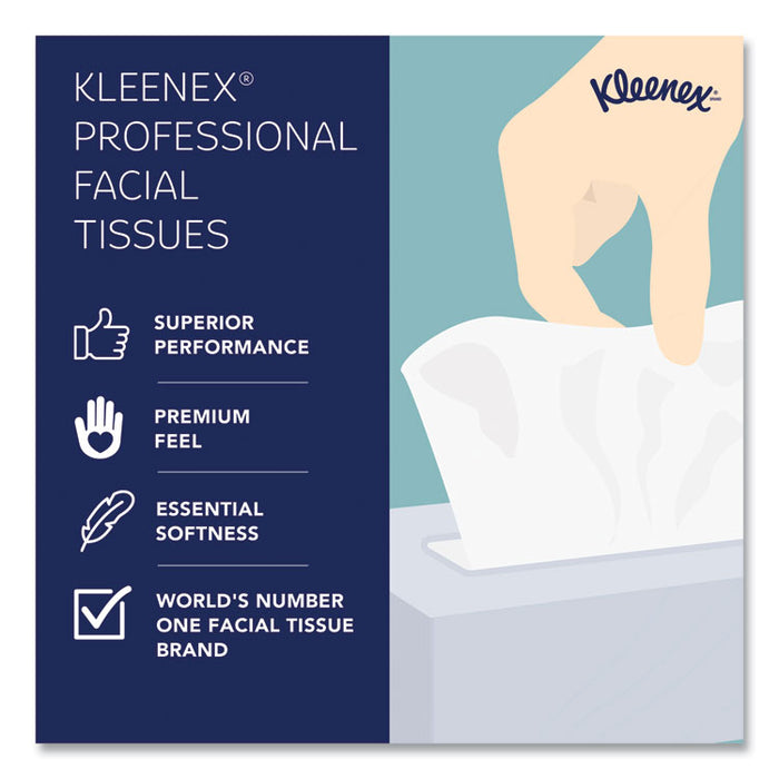 Professional Facial Tissue, Pop-Up Box, 2-Ply, White, 90 Sheets/Box