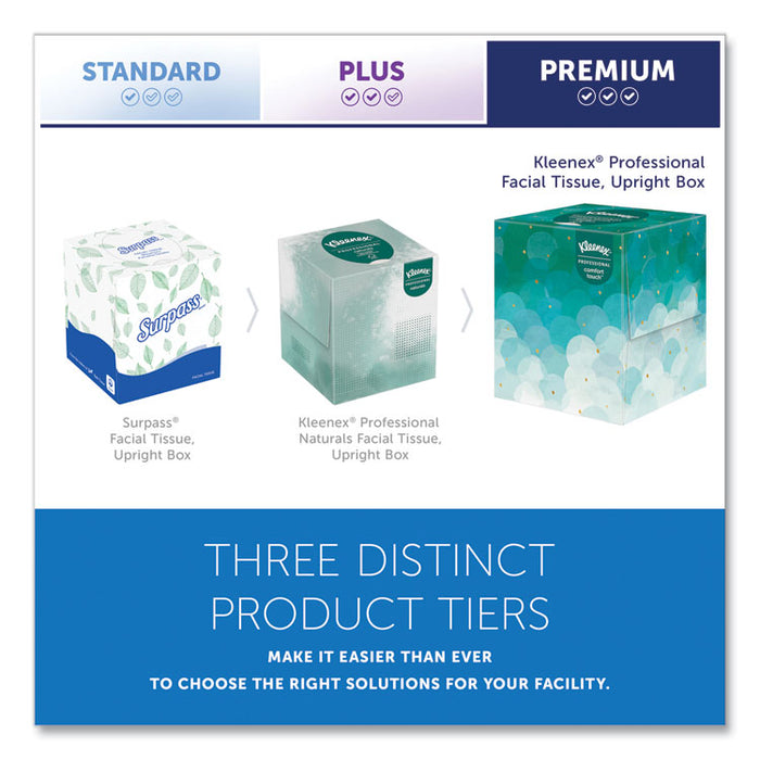 Professional Facial Tissue, Pop-Up Box, 2-Ply, White, 90 Sheets/Box, 36 Boxes/Carton