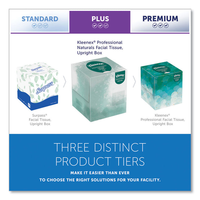 Naturals Facial Tissue, 2-Ply, White, 90 Sheets/Box