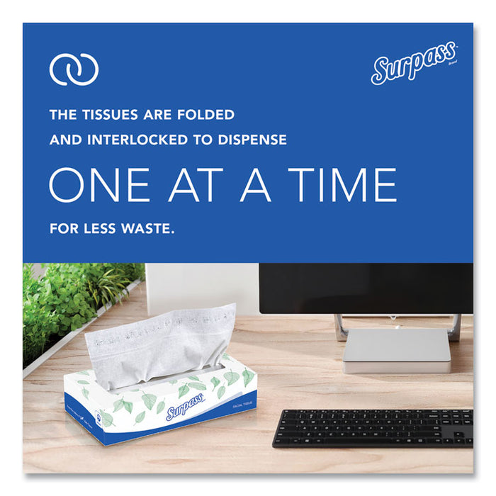 Facial Tissue for Business, 2-Ply, White, 125 Sheets/Box, 60 Boxes/Carton