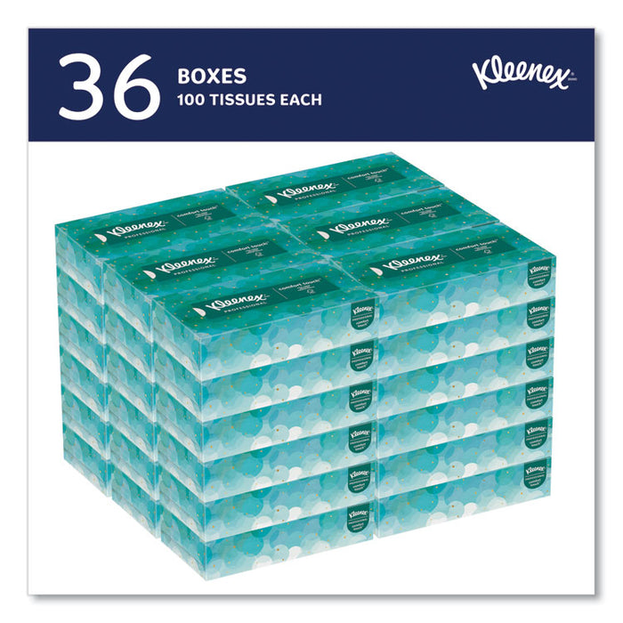 White Facial Tissue for Business, Pop-Up Box, 2-Ply, 90 Sheets/Box, 36 Boxes/Carton