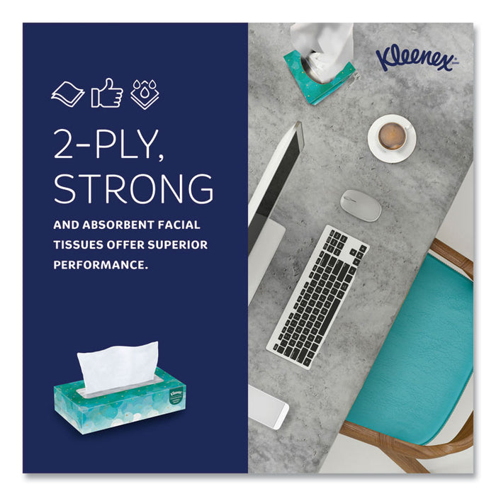 White Facial Tissue for Business, Pop-Up Box, 2-Ply, 90 Sheets/Box