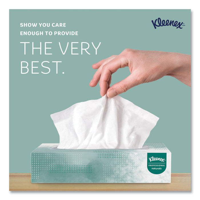 Naturals Facial Tissue for Business, Flat Box, 2-Ply, White, 125 Sheets/Box
