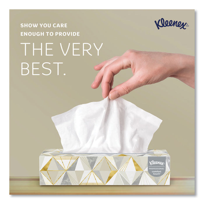 White Facial Tissue, Pop-Up Box, 2-Ply, 125 Sheets/Box