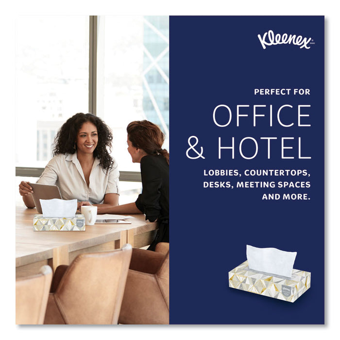 White Facial Tissue, Pop-Up Box, 2-Ply, 125 Sheets/Box