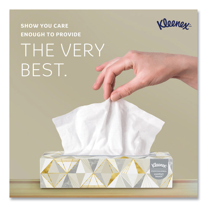 White Facial Tissue for Business, Pop-Up Box, 2-Ply, 125 Sheets/Box, 48 Boxes/Carton