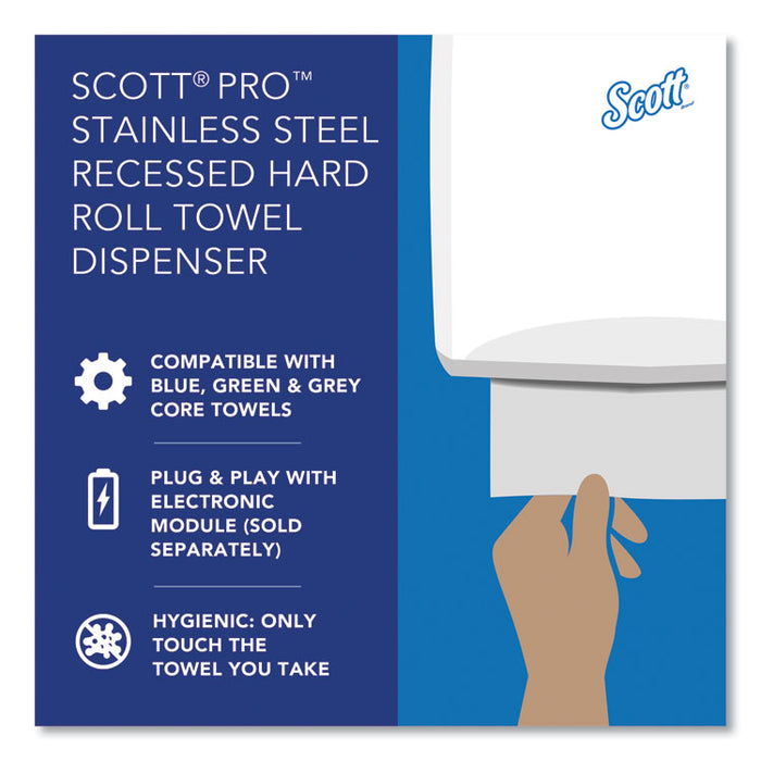 Mod Stainless Steel Recessed Dispenser Housing, 11.13 x 4 x 15.37