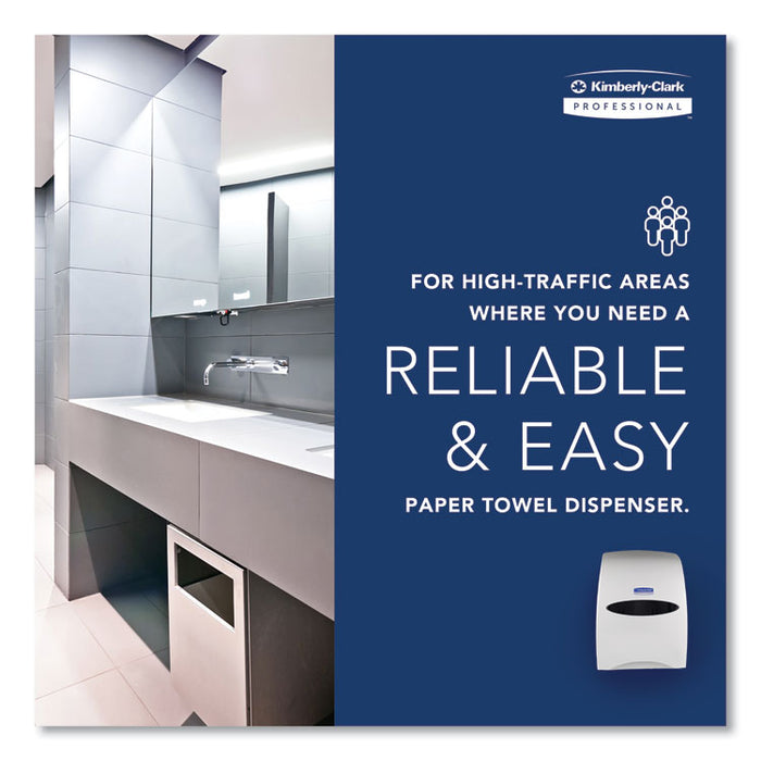 Sanitouch Hard Roll Towel Dispenser, For 1.5" Core, 12.63 x 10.2 x 16.13, White