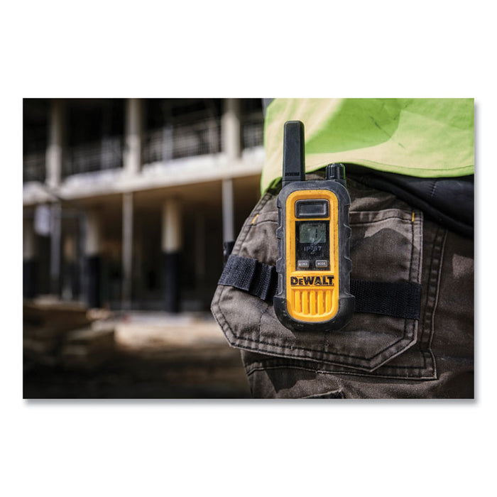 DXFRS300 Heavy-Duty Walkie Talkies, 2 Radios, 1 W, 22 Channels