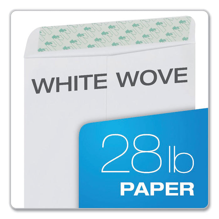 Redi-Strip Catalog Envelope, #10 1/2, Cheese-Blade Flap, Redi-Strip Adhesive Closure, 9 x 12, White, 100/Box