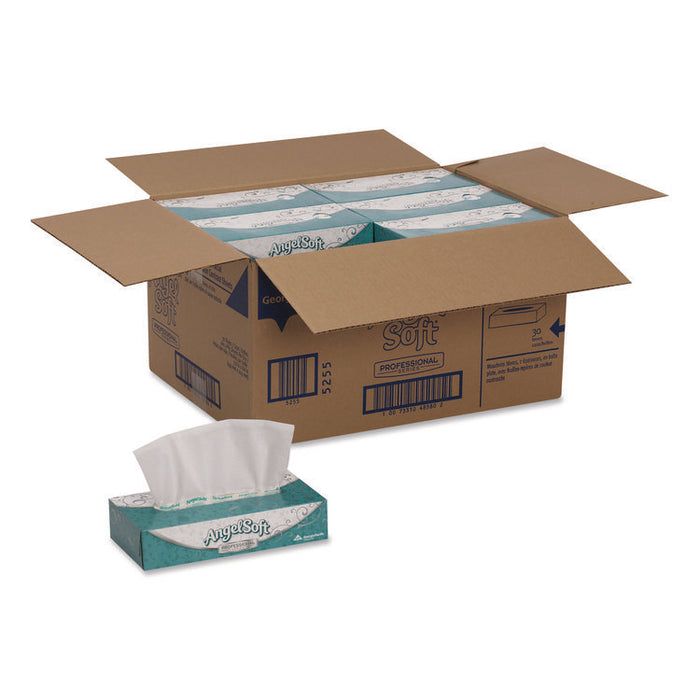 Angel Soft ps Premium Facial Tissue, Flat Box, 2-Ply, White, 100 Sheets/Box