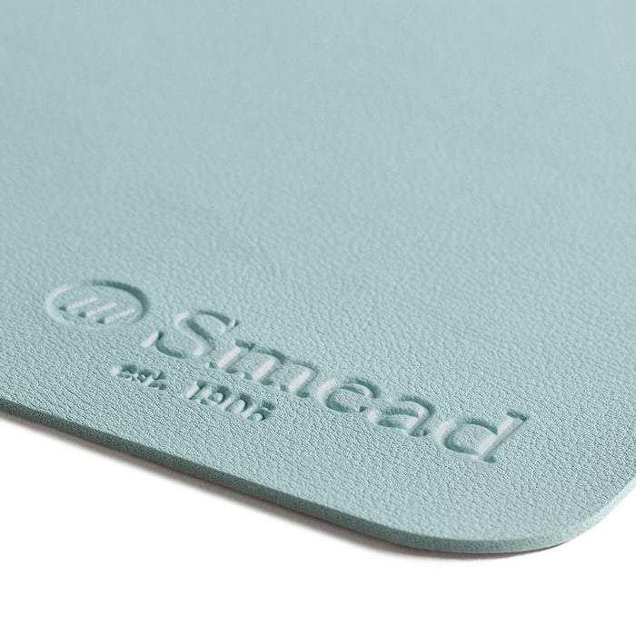 Vegan Leather Desk Pads, 31.5" x 15.7", Light Blue