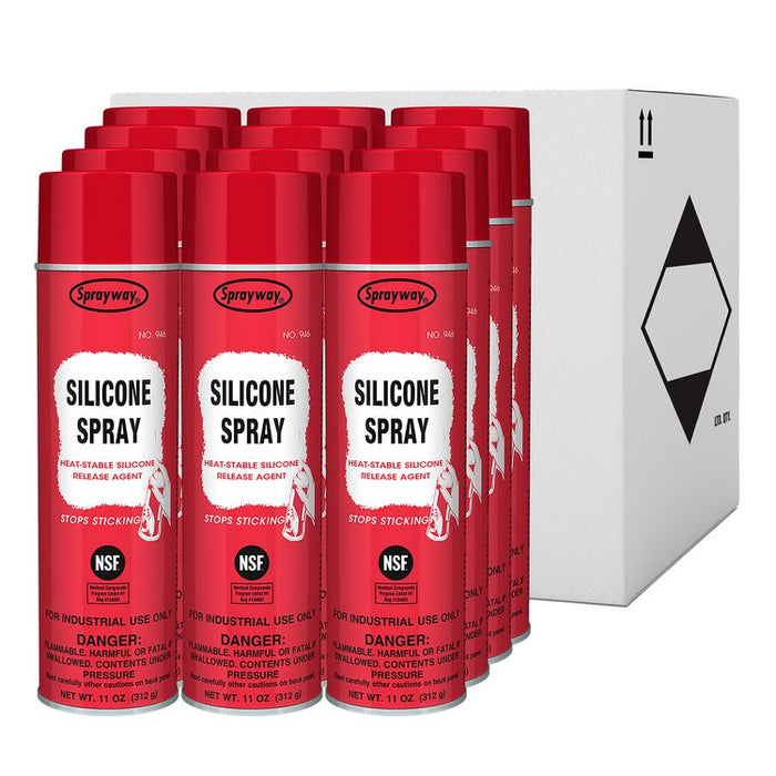 Silicone Spray Release Agent, 11 oz Aerosol Spray, 12 Cans/Carton