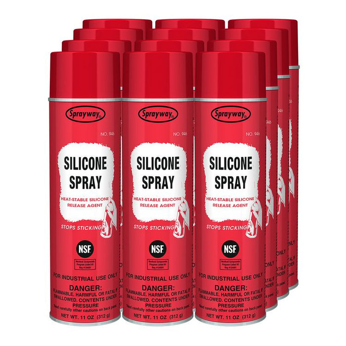 Silicone Spray Release Agent, 11 oz Aerosol Spray, 12 Cans/Carton