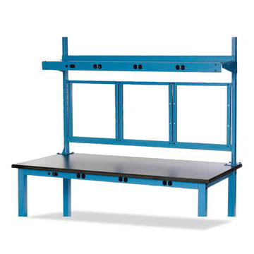 Panel Mounting Rail, For Use with Global Industrial 48" Wide Workbenches, 150 lb Weight Capacity