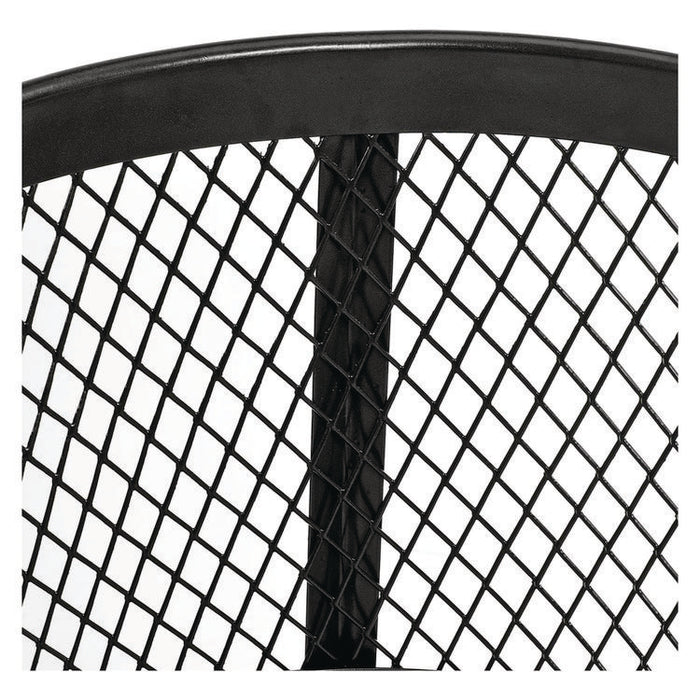 Steel Mesh Corrosion Resistant Trash Can, 48 gal, Black