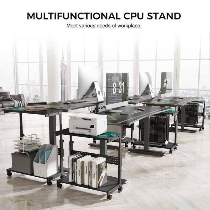 CPU Holder, Supports 88.2 lbs, 25.19 x 11.81 x 22.56 to 28.56, Black