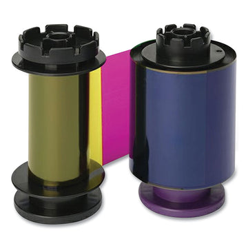 R5F208A100 YMCKO Color Ribbon, Black/Cyan/Magenta/Yellow