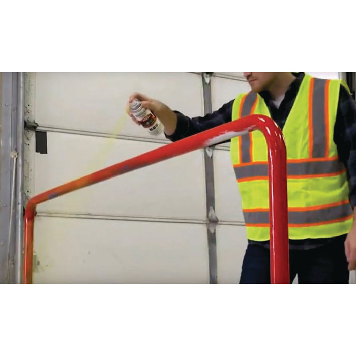Industrial Choice 1600 System Multi-Purpose Enamel Spray Paint, Flat Safety Red, 12 oz Aerosol Can, 6/Carton