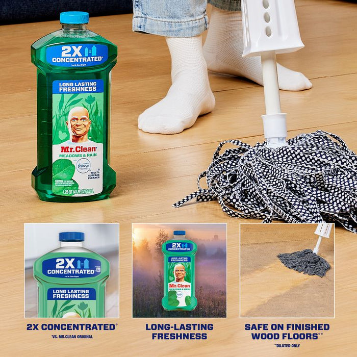 Multipurpose Cleaning Solution with Febreze, Meadows and Rain Scent, 64 oz Bottle