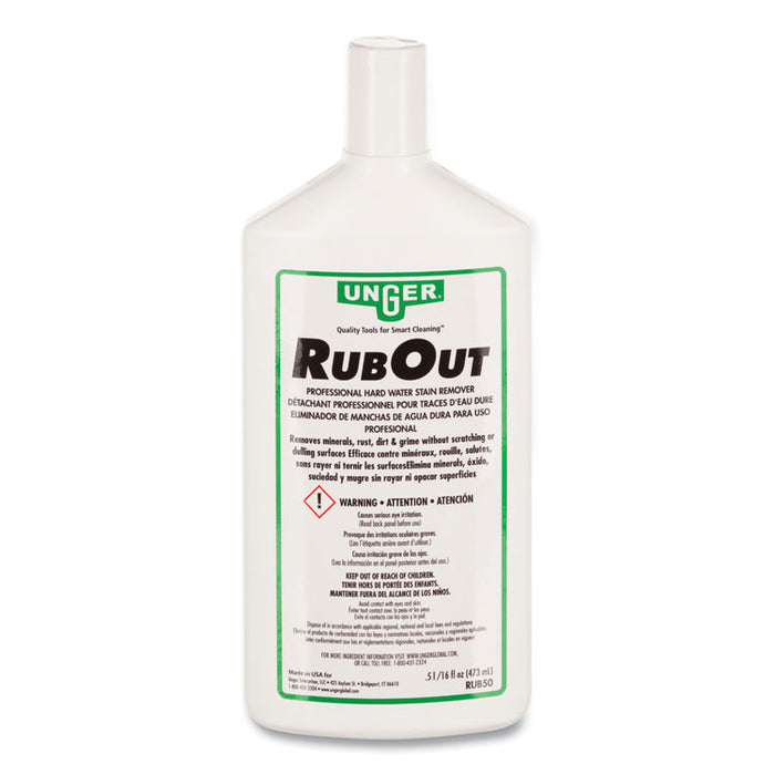 RubOut Glass Cleaner, 16 oz Bottle