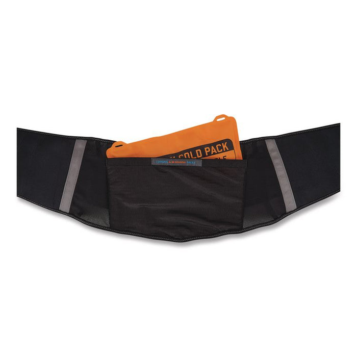 Proflex 1675 Back Support Brace with Cooling/Warming Pack, 3X-Large, 46" to 52" Waist, Black