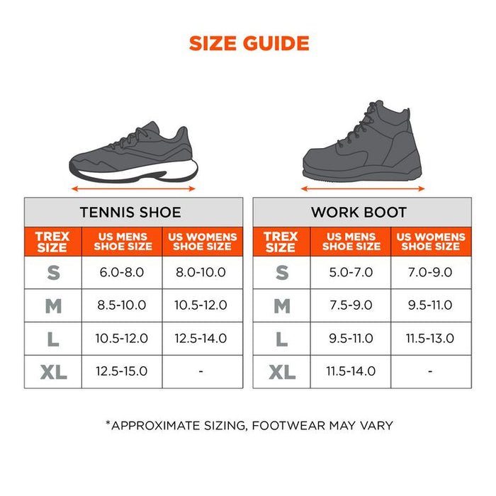 TREX 6326 Spikeless Slip- and Oil-Resistant Traction Device, X-Large (Men's Sizes 11.5 to 14), Black, Pair