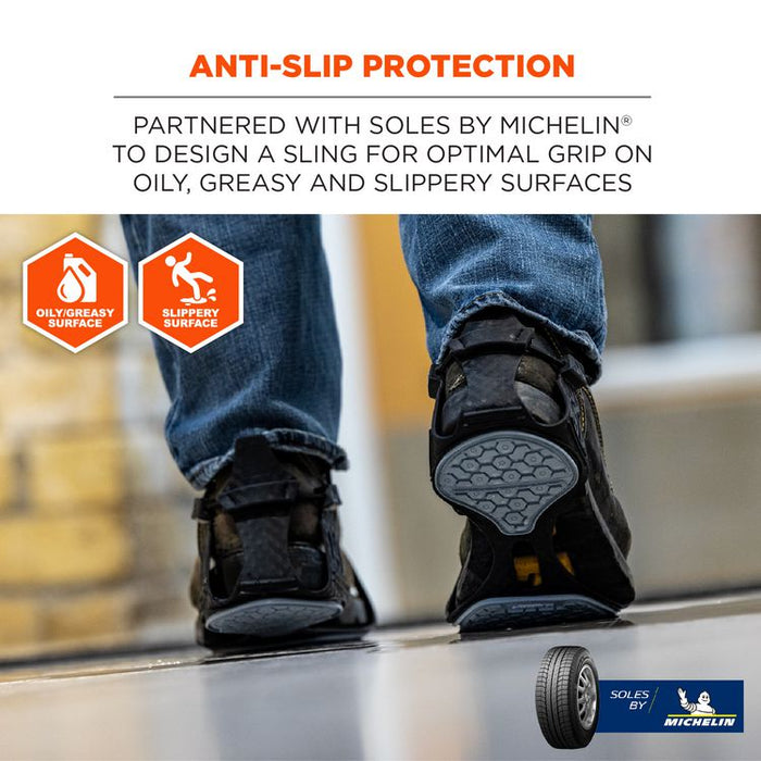 TREX 6326 Spikeless Slip- and Oil-Resistant Traction Device, Small (Men's Sizes 5 to 7), Black, Pair
