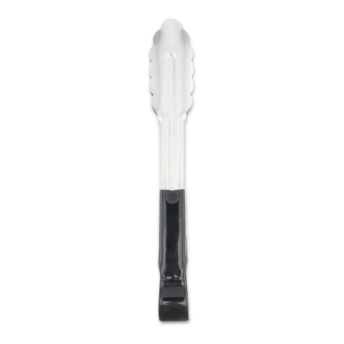 Dura-Kool Tongs, Stainless Steel, 9.5", Silver/Black