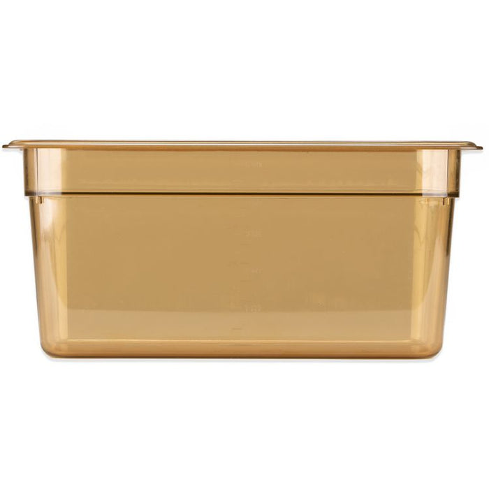 StorPlus High Heat Food Pan, 5.7 qt, 12.75 x 12.75 x 6, Amber, Plastic