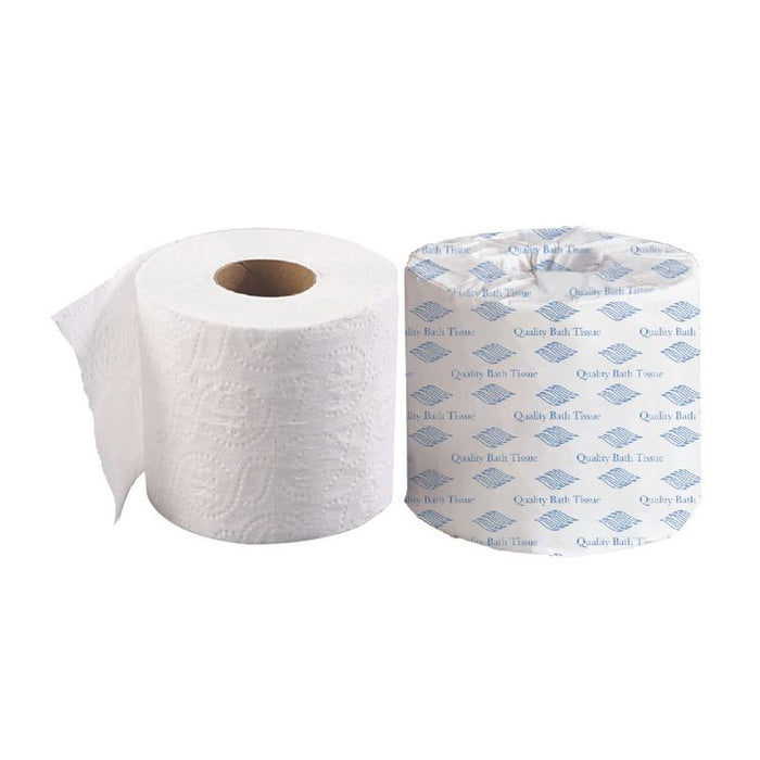 Standard Bath Tissue, 2-Ply, White, 500 Sheets/Roll, 96 Rolls/Carton
