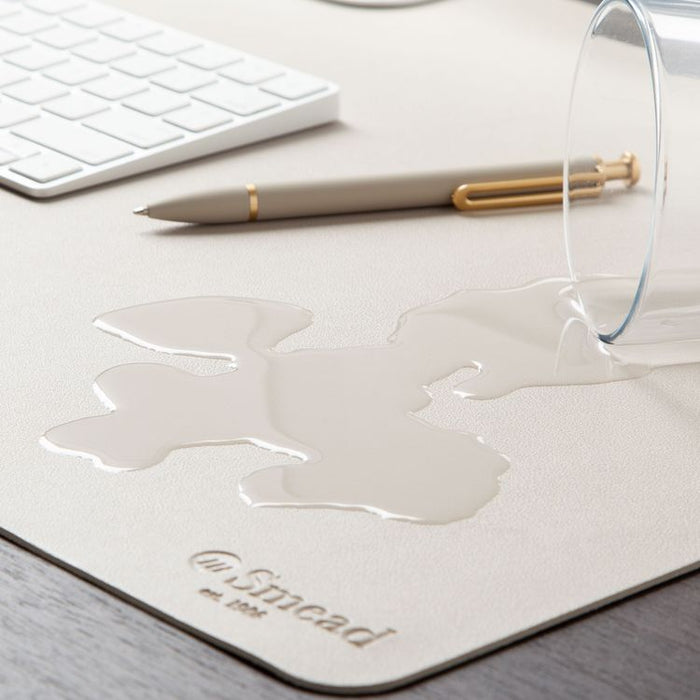 Vegan Leather Desk Pads, 36" x 17", Sandstone