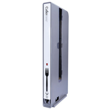 Cutlerease Dispensers, Holds 120 Forks, 2.25 x 11.25 x 24, Gray