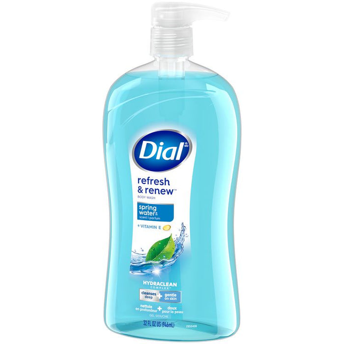 Body Wash, Spring Water Scent, 32 oz, 4/Carton
