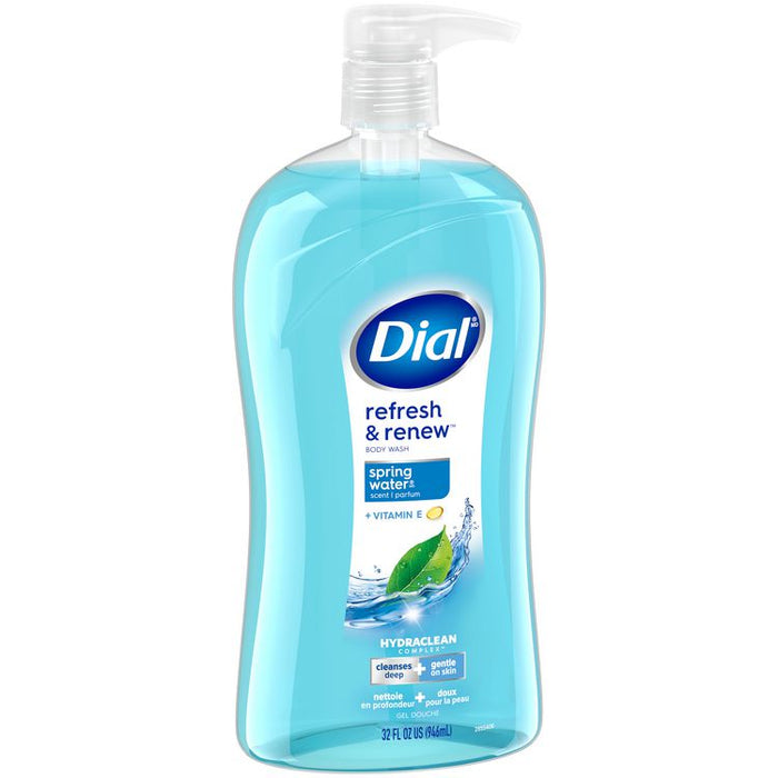 Body Wash, Spring Water Scent, 32 oz, 4/Carton