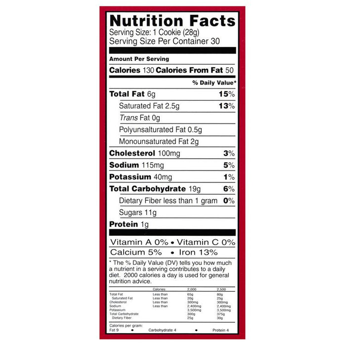 Cookies, Milk Chocolate Chip, 1 oz Individually Wrapped, 30/Box, 2 Boxes/Carton