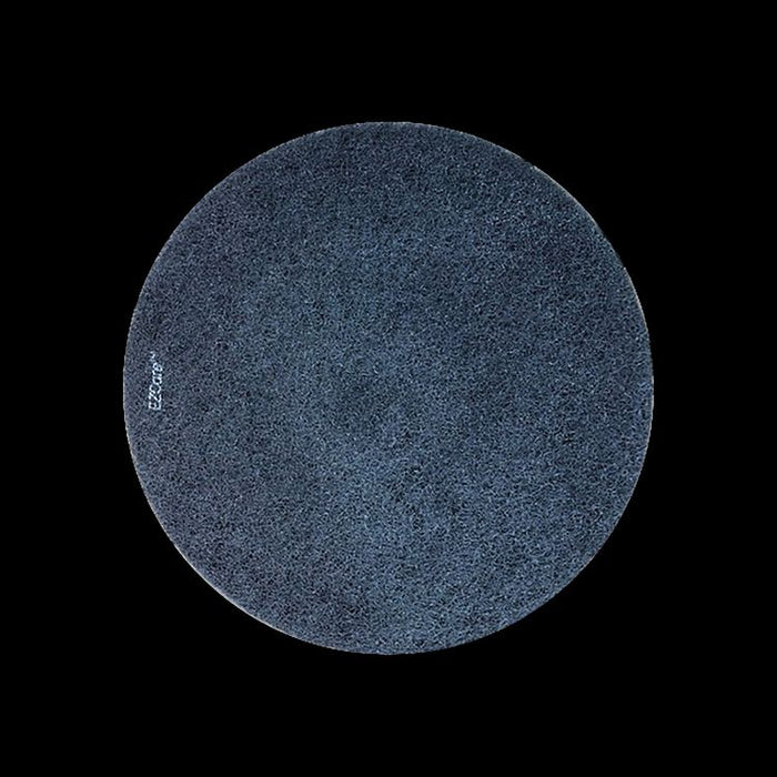 EZ Care Polishing Pad, 27" Diameter, Black/Gray, 2/Carton