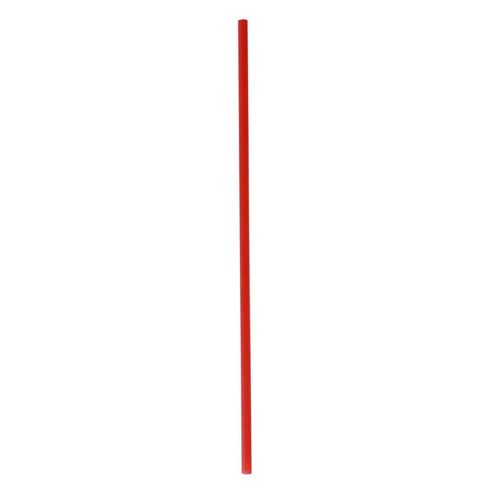 Wrapped Jumbo Straws, 10.25", Polypropylene, Red, 500/Pack, 4 Packs/Carton