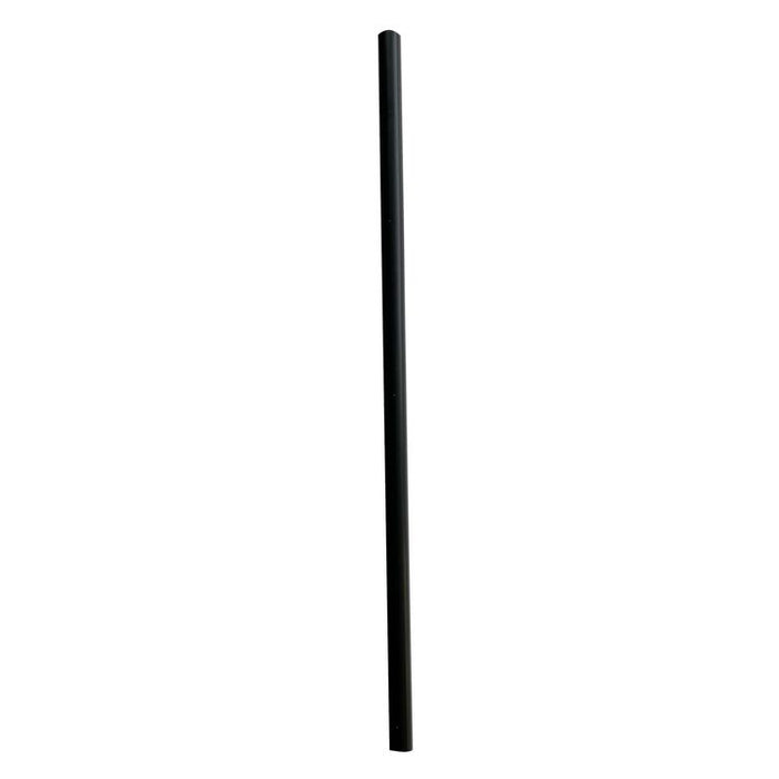 Giant Straws, 7.75", Polypropylene, Black, 150/Pack, 10 Packs/Carton