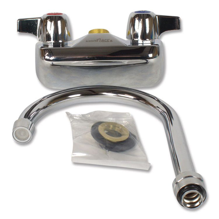 WorkForce Standard Duty Faucet, 9.5" Height/5" Reach, Chrome-Plated Brass
