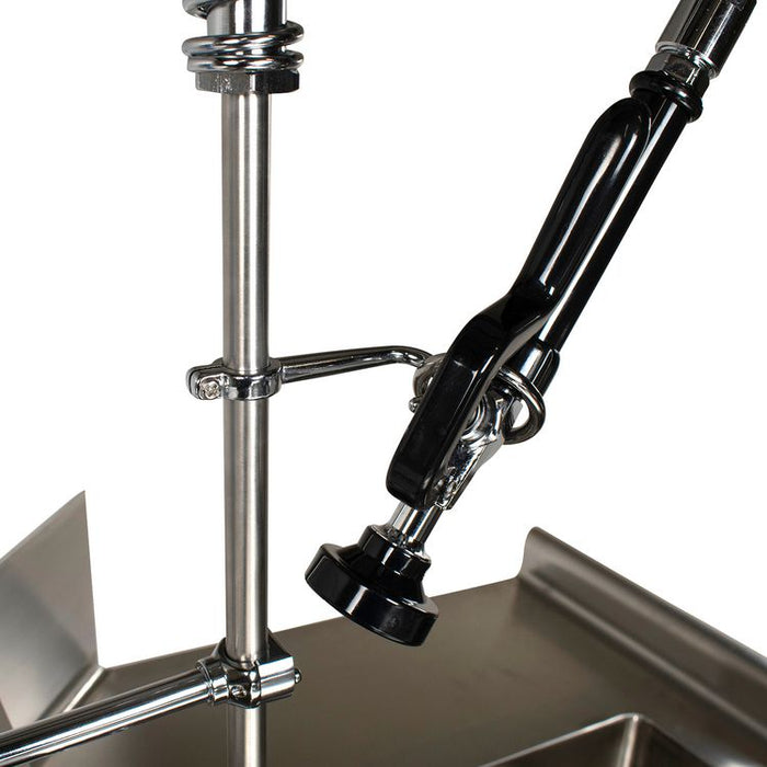 WorkForce Prerinse Add-A-Faucet, 8" Height, Chrome