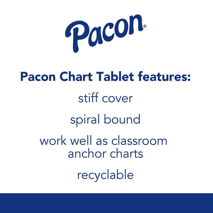 Chart Tablets, Presentation Format (1.5" Rule), (25) White 24 x 32 Sheets, 12/Carton