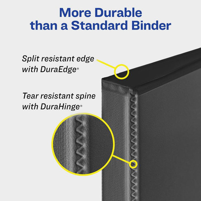 Heavy-Duty View Binder with DuraHinge and One Touch EZD Rings, 3 Rings, 1" Capacity, 11 x 8.5, Red, 12/Carton