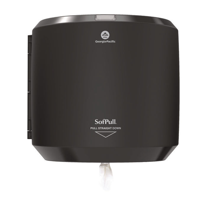 SofPull CenterPull Hand Towel Dispenser, 10.13 x 10.58 x 11.33, Black